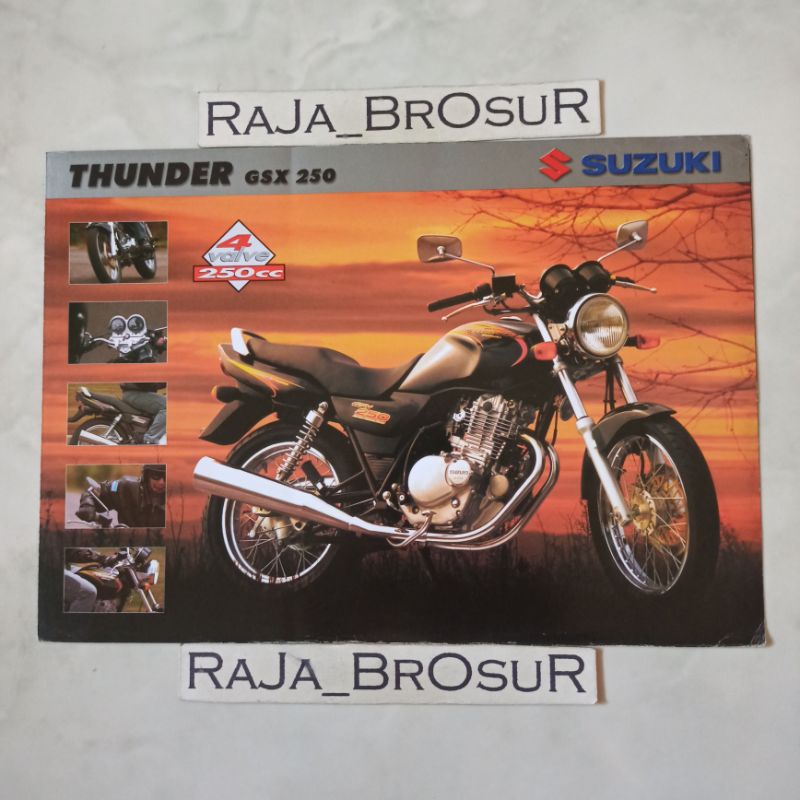 Poster brosur katalog leaflet Suzuki Thunder GSX 250/Thunder GSX250 1999
