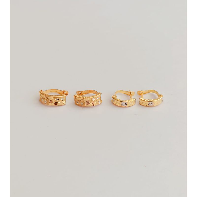 Anting Klep Emas Asli Anting Wanita Anting Dewasa Anting Simple  Anting Kenip Anting Emas Terbaru