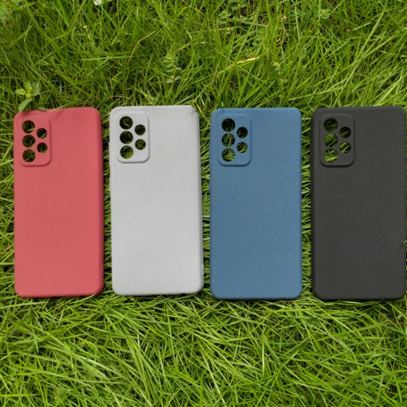 Case Samsung A52 / A52s 5G Softcase Sandstone Silicon Anti Slip Camera Protect