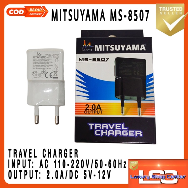 Cas hp Travel charger mitsuyama charger handphone samsung MS8507 PUTIH