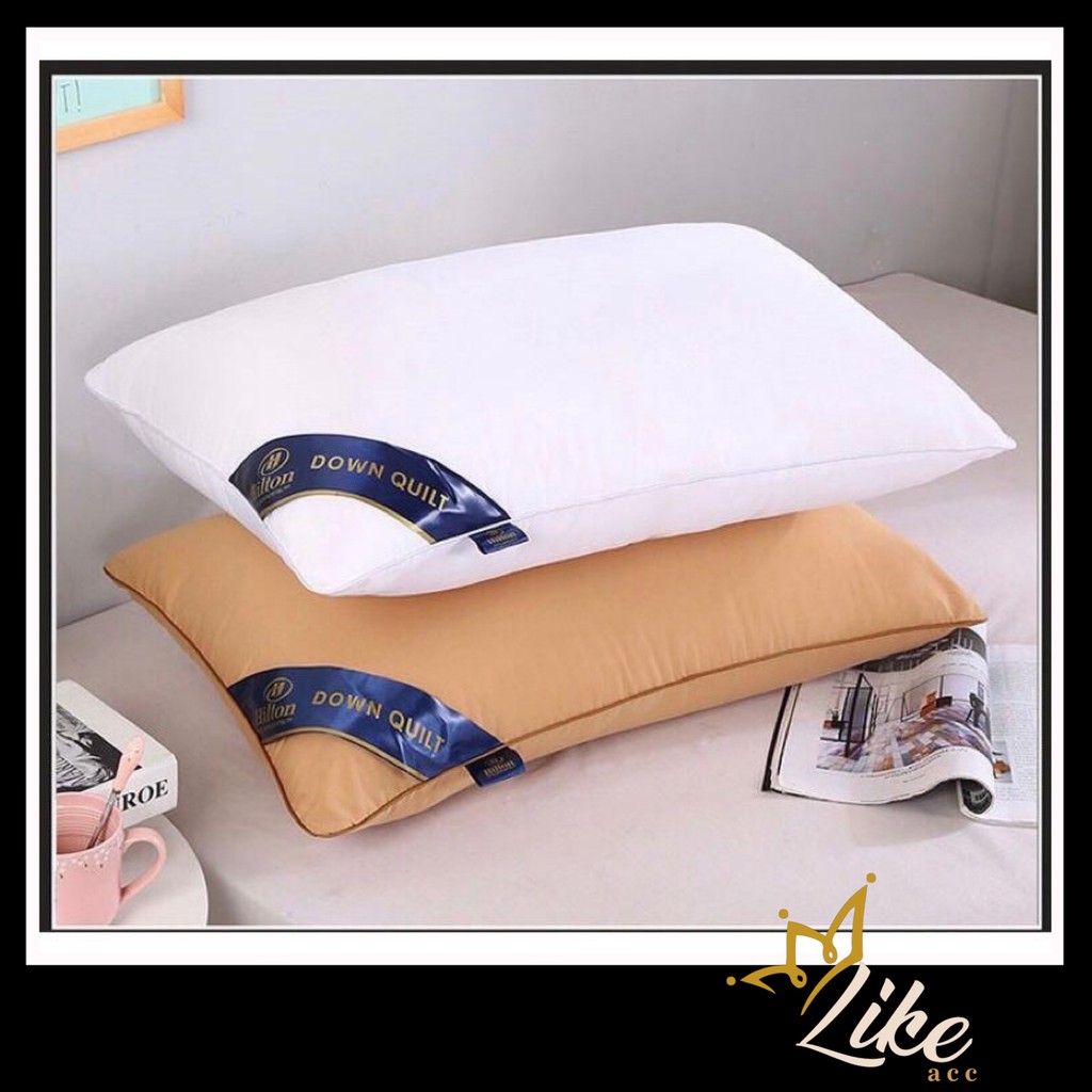 ♛𝓛𝓲𝓴𝓮 BANTAL TIDUR LEHER  Hilton Bintang Lima Lembut  A1053