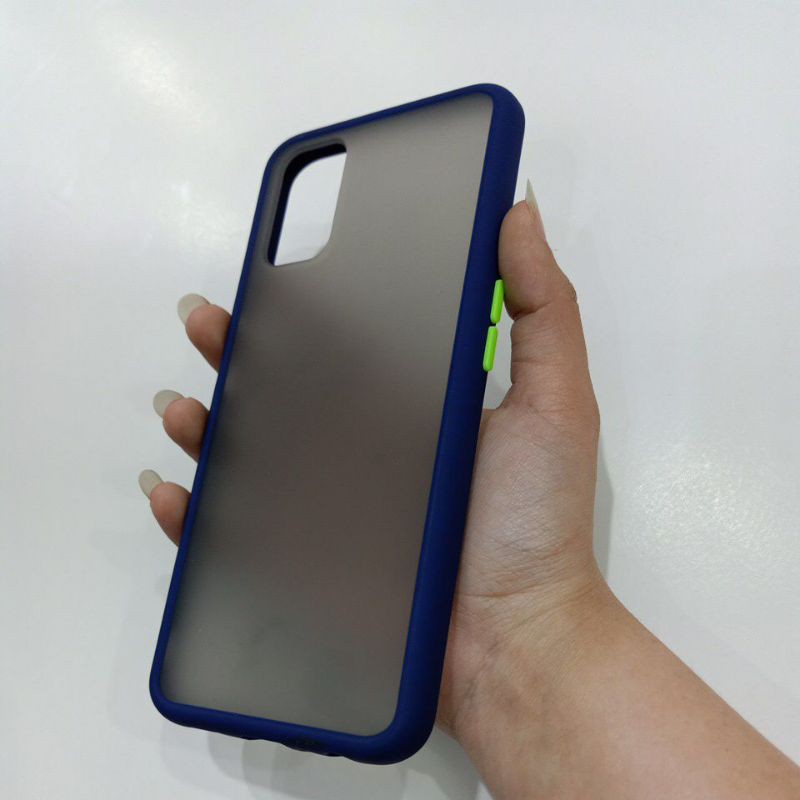 Bumper Aero my choice fuze case buat iPhone,Oppo,Vivo,realme,Samsung,infinix hot9play-Navy