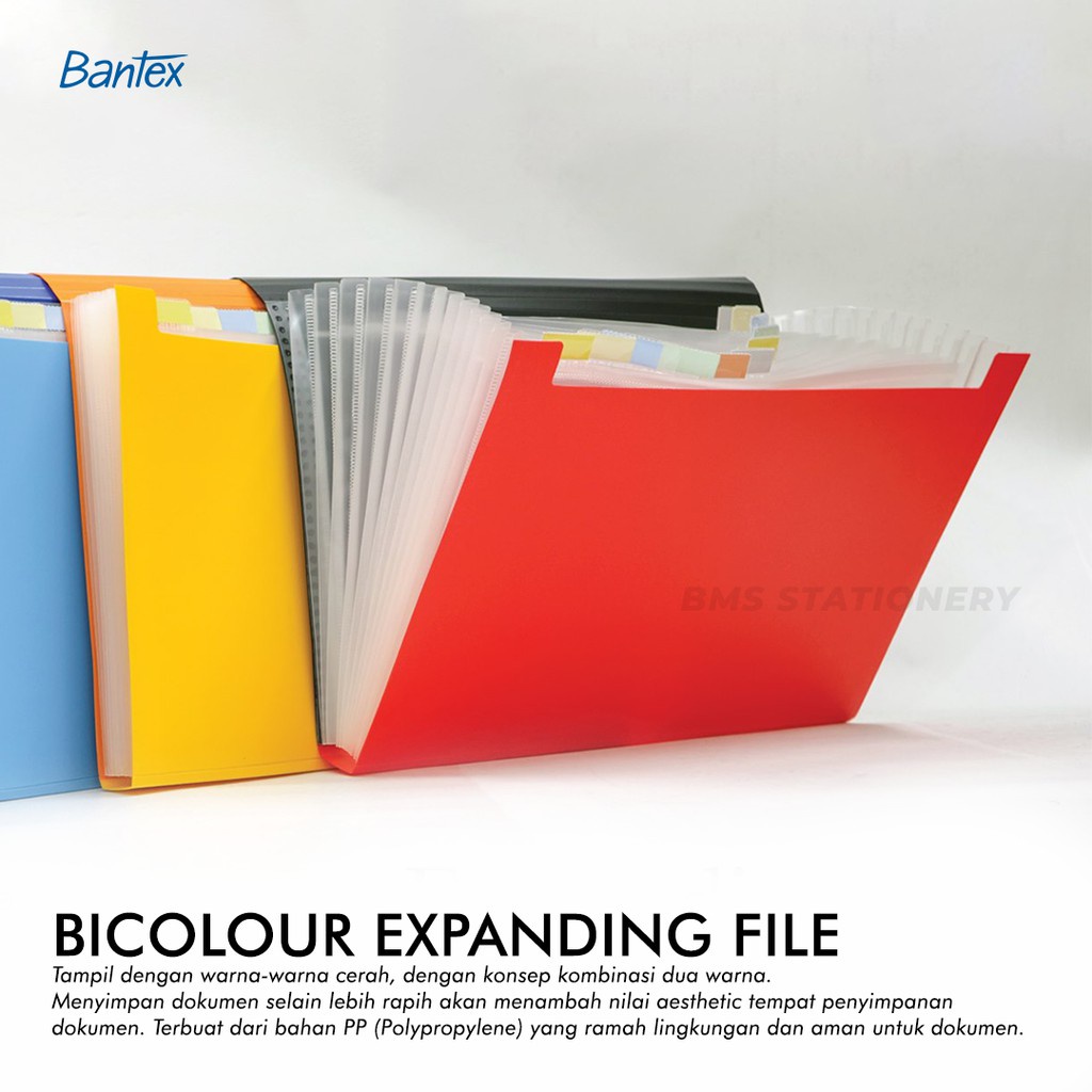 

[BMS Tangerang] Bantex Bicolour Expanding File Folio / Map Harmonika