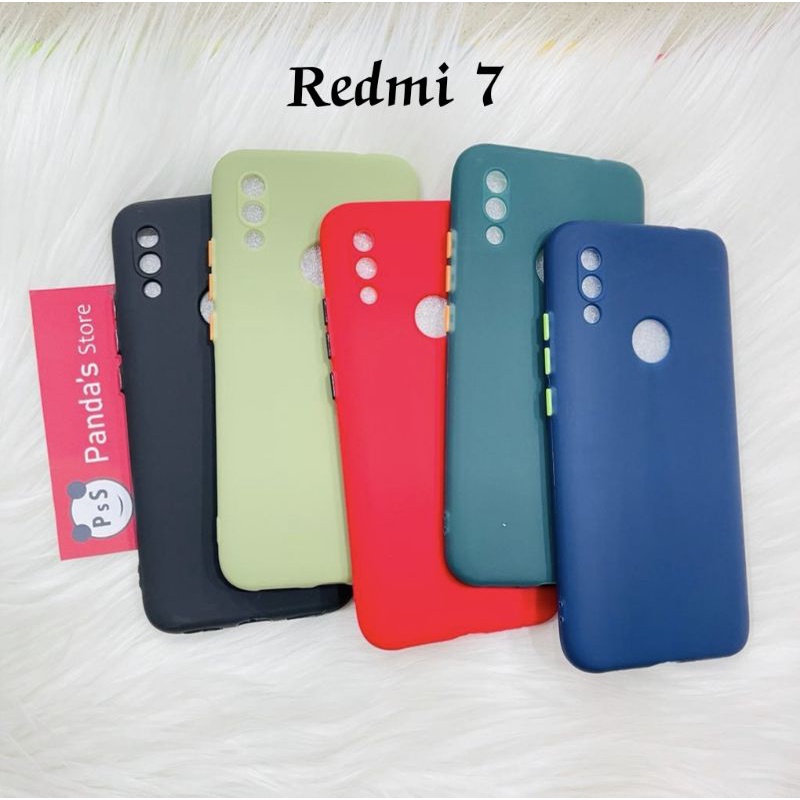 Case Redmi 7 Babycase + Pelindung Kamera, Makaron Full Color (PsS)