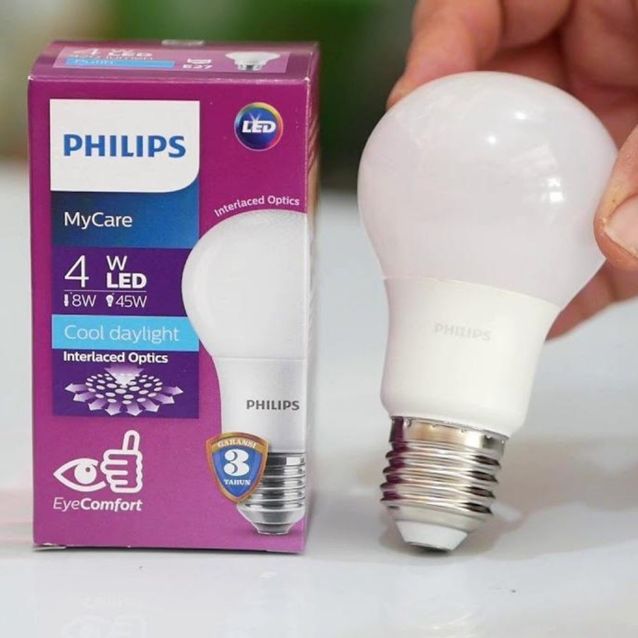 LAMPU PHILIPS LED BULB 4 WATT LAMPU HEMAT ENERGI 4 WATT