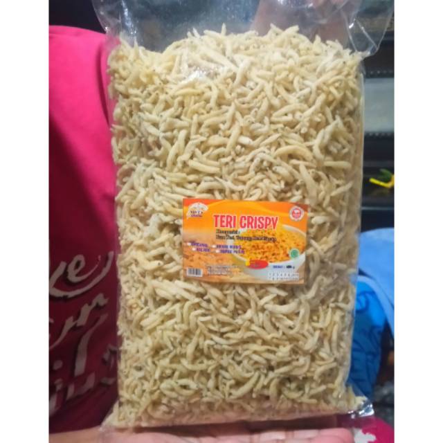 (Termurah) Teri Crispy 1kg merek Sinta Amelia Teri Krispi Kiloan - Teri Crispy Madura Teri Crispy