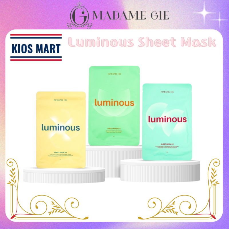 Madame Gie Luminous Sheet Mask | Skincare Masker Wajah