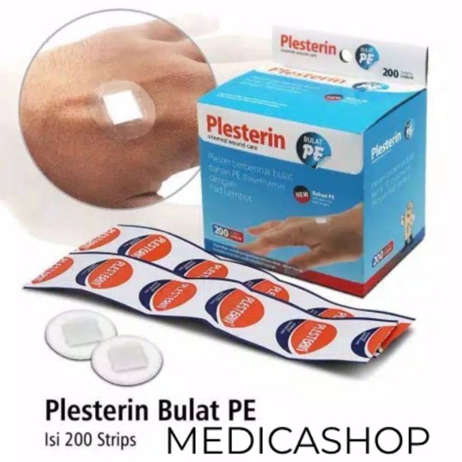 PLESTERIN Bulat Transparan Anti Air / Plester Bulat Transp Anti Air