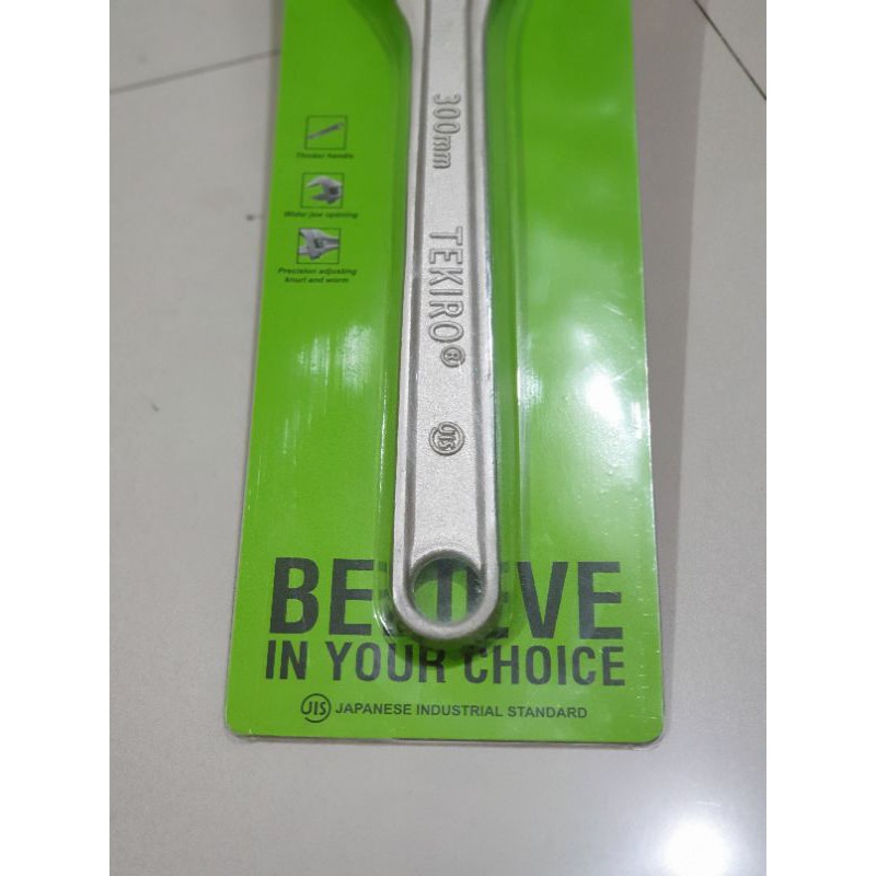 KUNCI INGGRIS TEKIRO 12&quot; KUNCI BACO ADJUSTABLE WRENCH TEKIRO 12&quot;