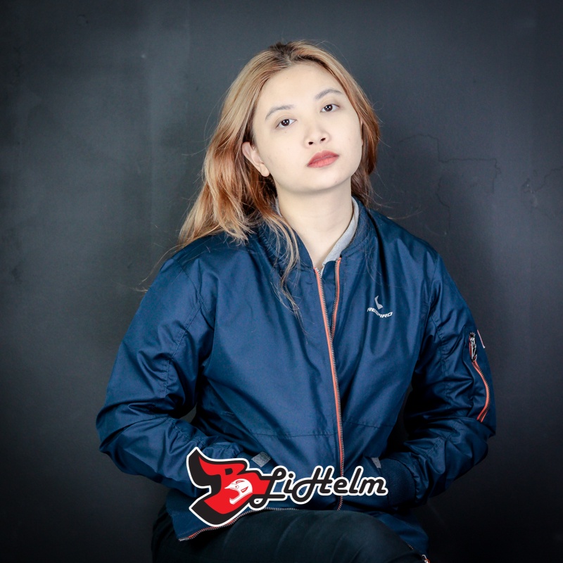 JAKET WANITA RESPIRO MACNO NAVY | RESPIRO WOMAN JACKET | JAKET MOTOR WANITA ANTI ANGIN