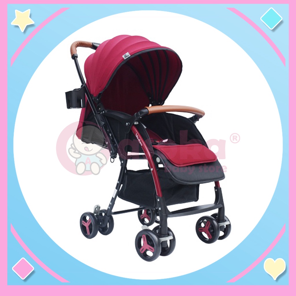 Stroller Baby Chris &amp; Olins Vadso A817 Reversible Handle - Kereta Dorong Bayi ASOKA