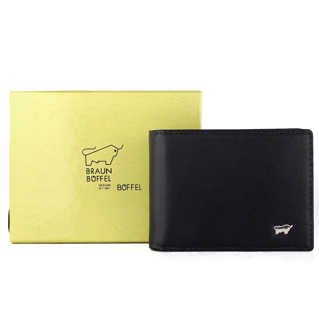 TOKOKOE - Dompet Pria model Tidur bahan Kulit Premium Dompet Lipat - BB 5237 Black