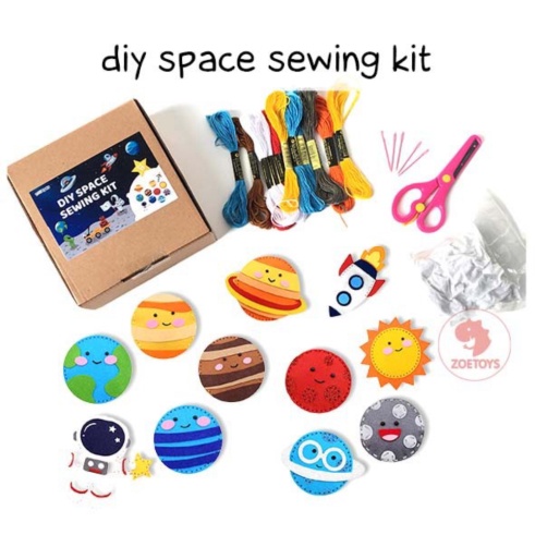 

Zoetoys DIY Space Sewing Kit Art n Craft Activity Solar System Berkualitas
