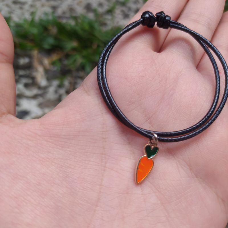 FRUIT & FOOD BRACELET / Gelang buah lolypop semangka strawberry / UNIK / PERSAHABATAN / MURAH / LUCU-Carrot
