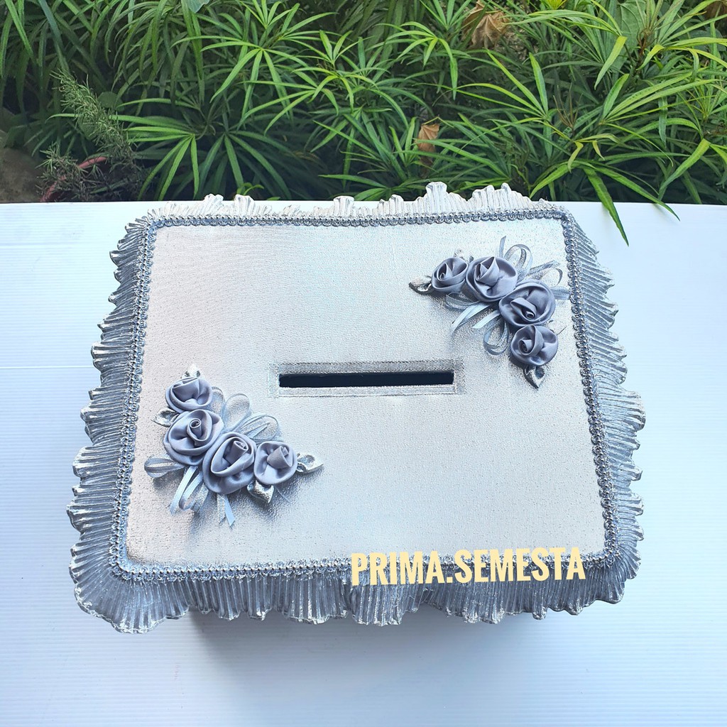 

Kotak Tempat Amplop / Angpao Pernikahan dan Wedding 1 set (2 Buah)