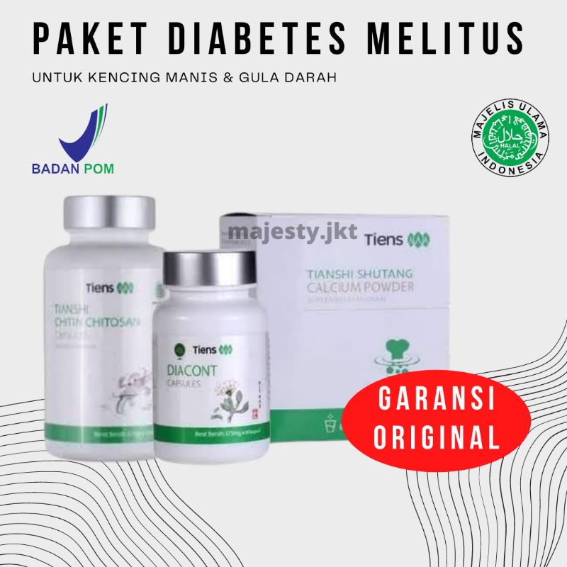 Susu Labu Cina Suplemen Diabetes Mellitus Shutang Kalsium + Diacont + Chitin Chitosan - Kencing Mani