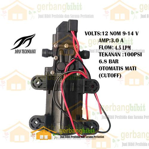 Penguat tekanan air high pressure pompa air DC 12volt