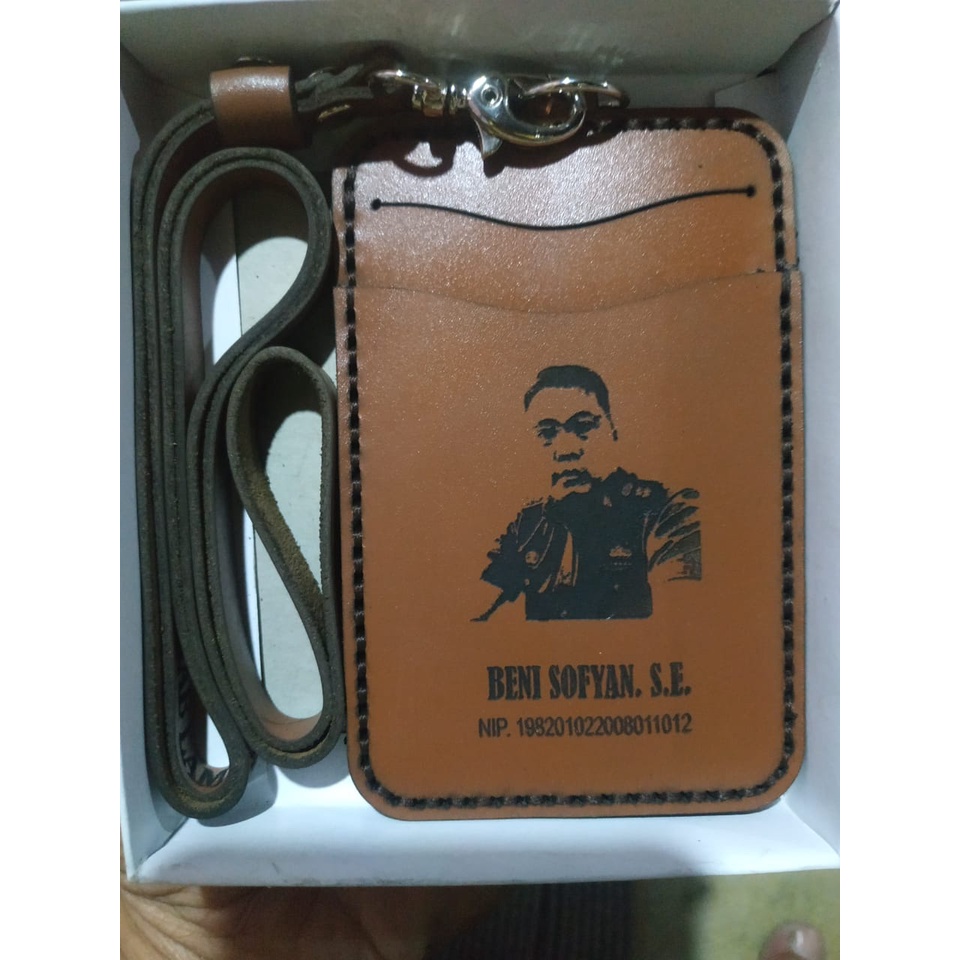 

ID card holder dan name tag kulit asli