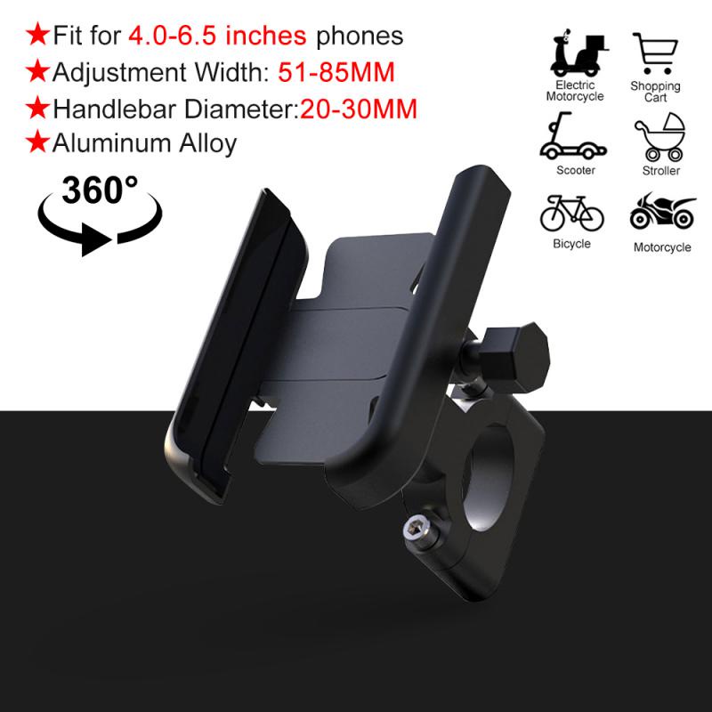 Holder Handphone CNC 360 Derajat Untuk Sepeda° Mount Holder Hp Rotasi Bahan Aluminum Alloy Untuk Stang Sepeda Balap / MTB