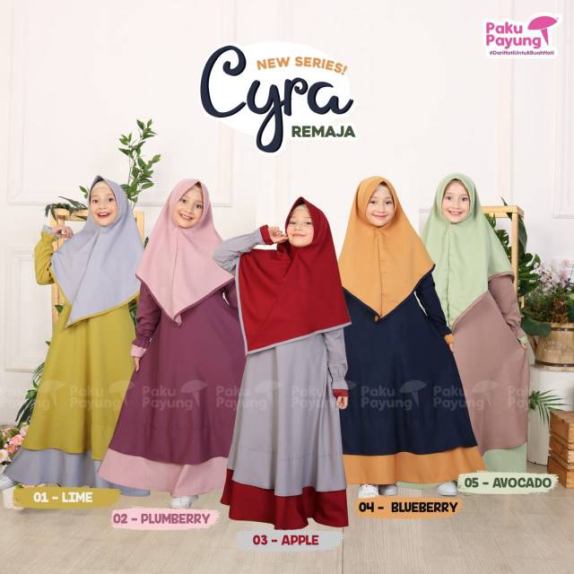 GAMIS REMAJA & GAMIS ANAK // GAMIS CYRA BY PAKU PAYUNG
