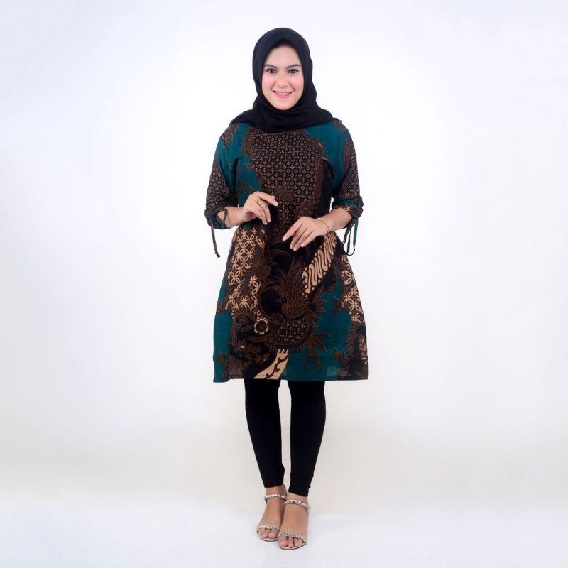 TUNIK BATIK WANITA BAJU WANITA BAJU GURU BAJU KANTOR