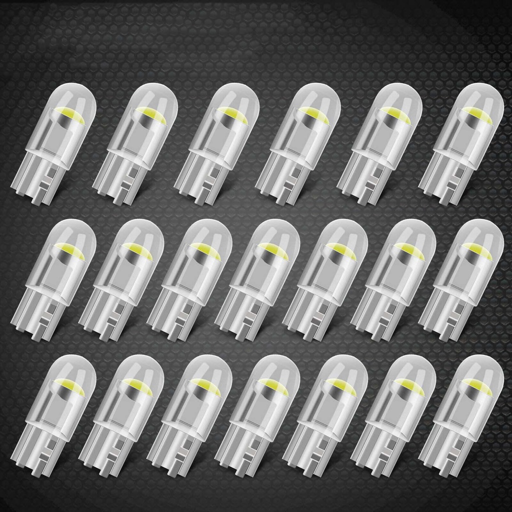 Lanfy Lampu Parkir Mobil Putih 10PCS T10 Lampu Baca LED 12v Car light cob