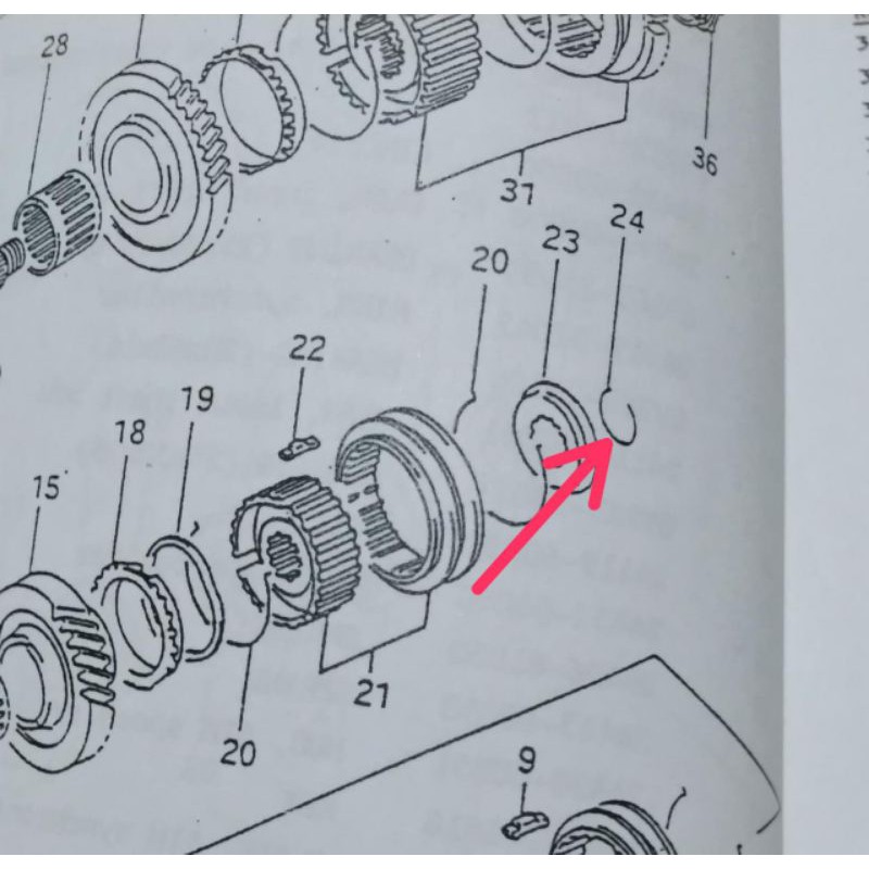 klip kancing as tranmisi gigi 5 suzuki baleno lama / karimun kotak