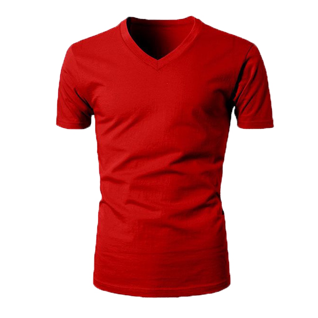 KATUN ASLI Agree Kaos Oblong Pria Leher V Art SG SA 007 T-Shirt Sport Cowok V-Neck Polos