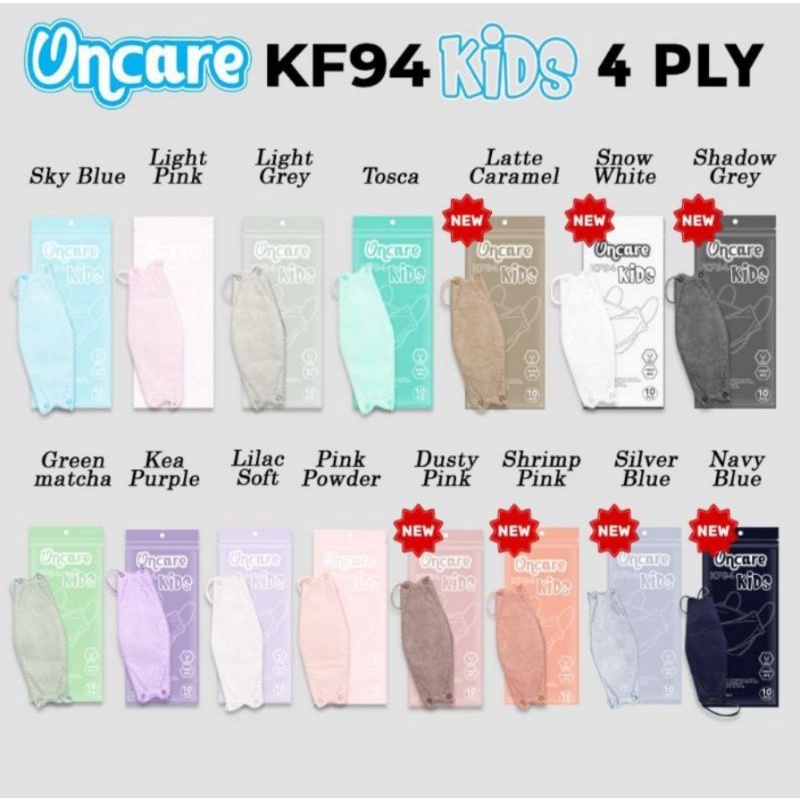 MASKER ANAK KF94 ONCARE / UTAMA, DUCKBILL, EARLOOP