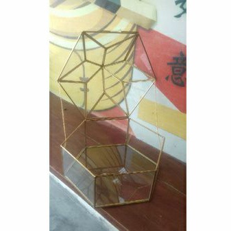 WADAH KACA GEOMETRIK,BOX SESERAHAN,HANTARAN NIKAH