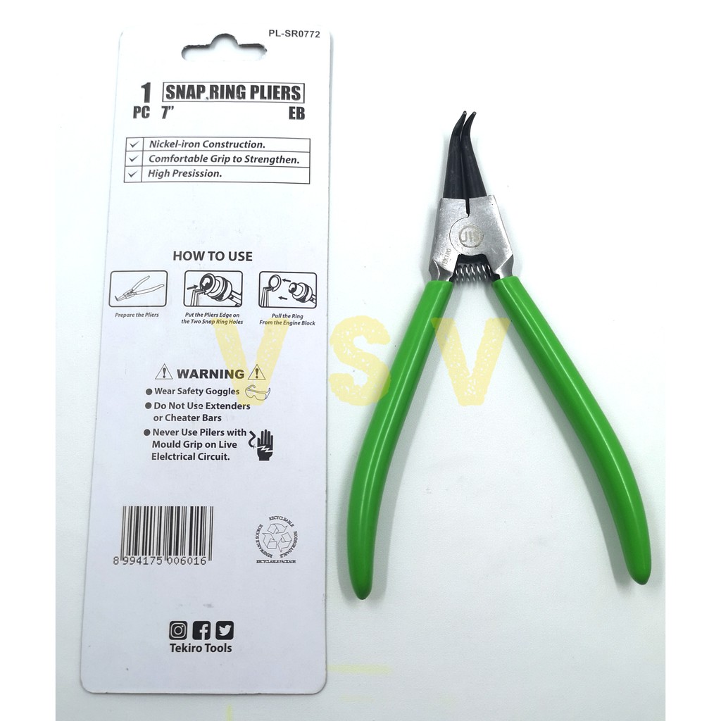 TEKIRO TANG SNAPRING 7 INCH EB / tang snapring 7&quot; EB [External bent]