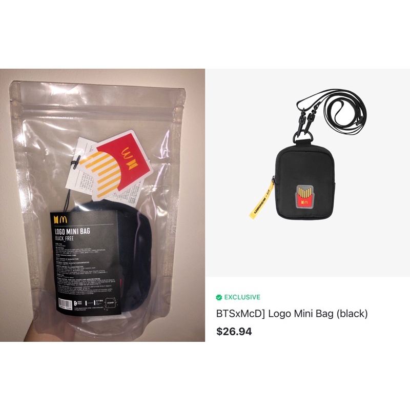 Logo mini Bag (BTS x McD) [BOOKED]