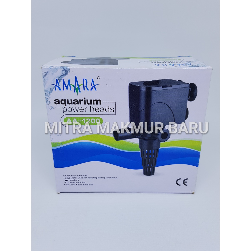 POWER HEADS AMARA AA-1200 POMPA AIR CELUP AMARA AA 1200 Mesin Pompa Celup Air Power Heads Aquarium