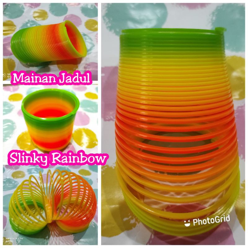 Mainan Anak Rainbow Spring Slinky Multicolor