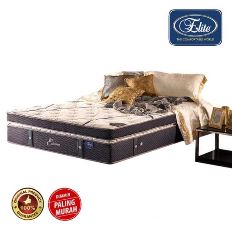 elite estima 160 x 200 kasur spring bed matras springbed full set matrass only