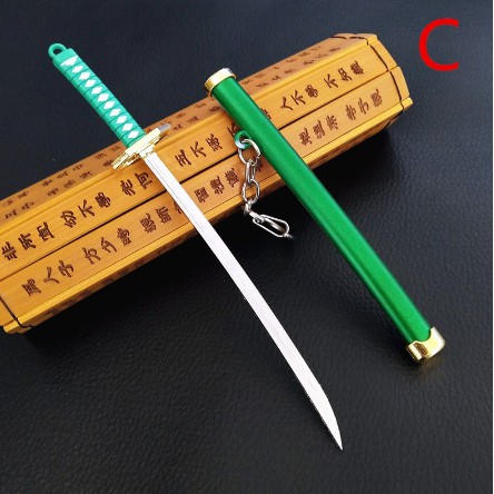 Gantungan Kunci Pedang Zoro Green One piece