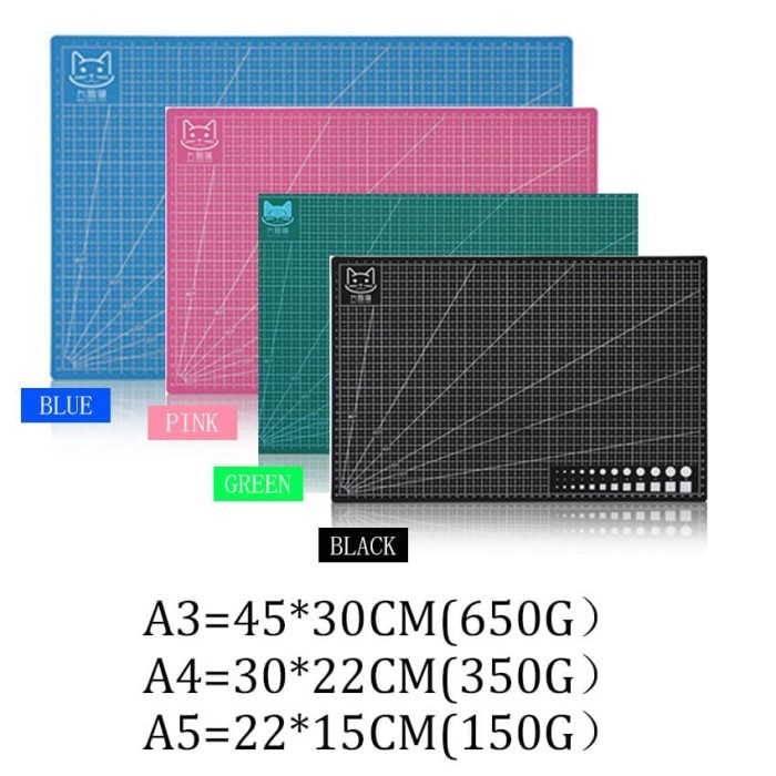 

a3 a4 a5 pvc cutting mat cutting pad board papan potong kulit diy tool lalaindah456