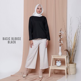 Basic Blouse Baju  Atasan  Wanita  Muslim by FEMINE 