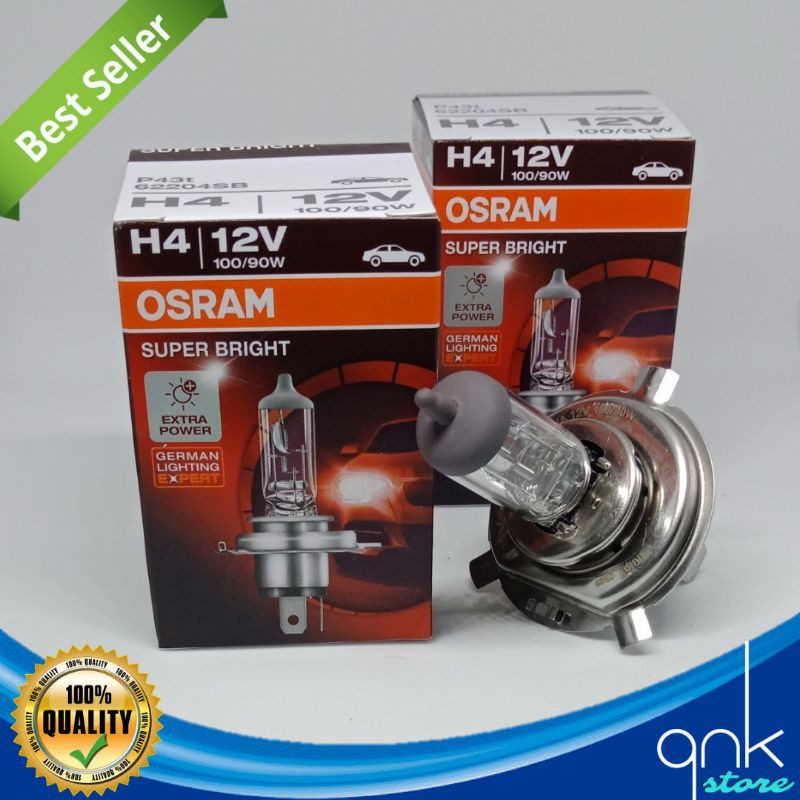 Bohlam Lampu Halogen H4 Mobil Osram 12v Original Bohlam Lampu Hologen H4 Bohlam Lampu Standart Mobil