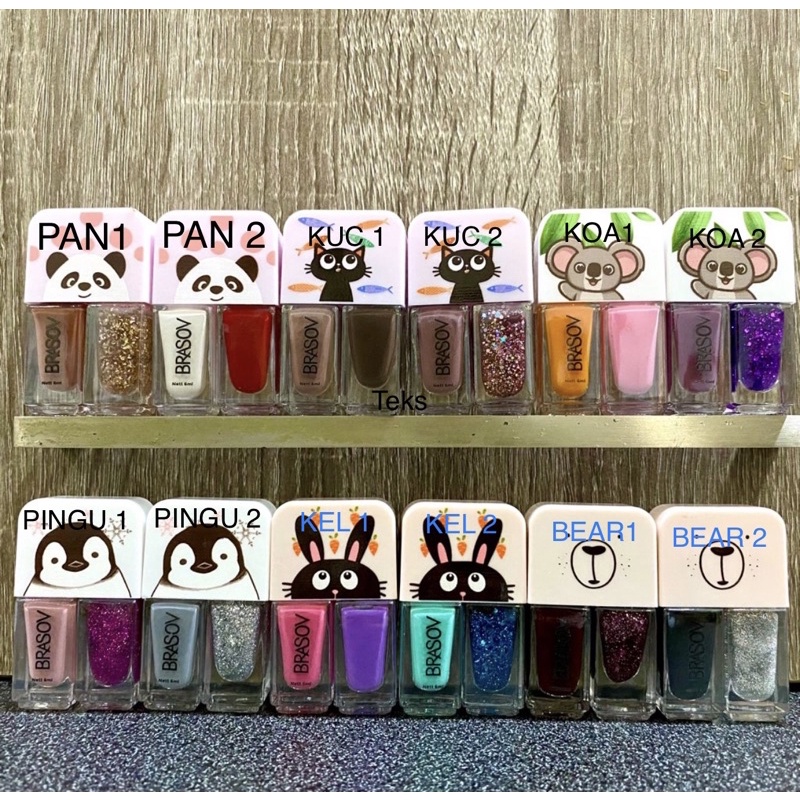 BRASOV 2 in 1 NAIL POLISH BPOM | KUTEK BRASOV 2 in 1 | CAT KUKU BRASOV 2 in 1