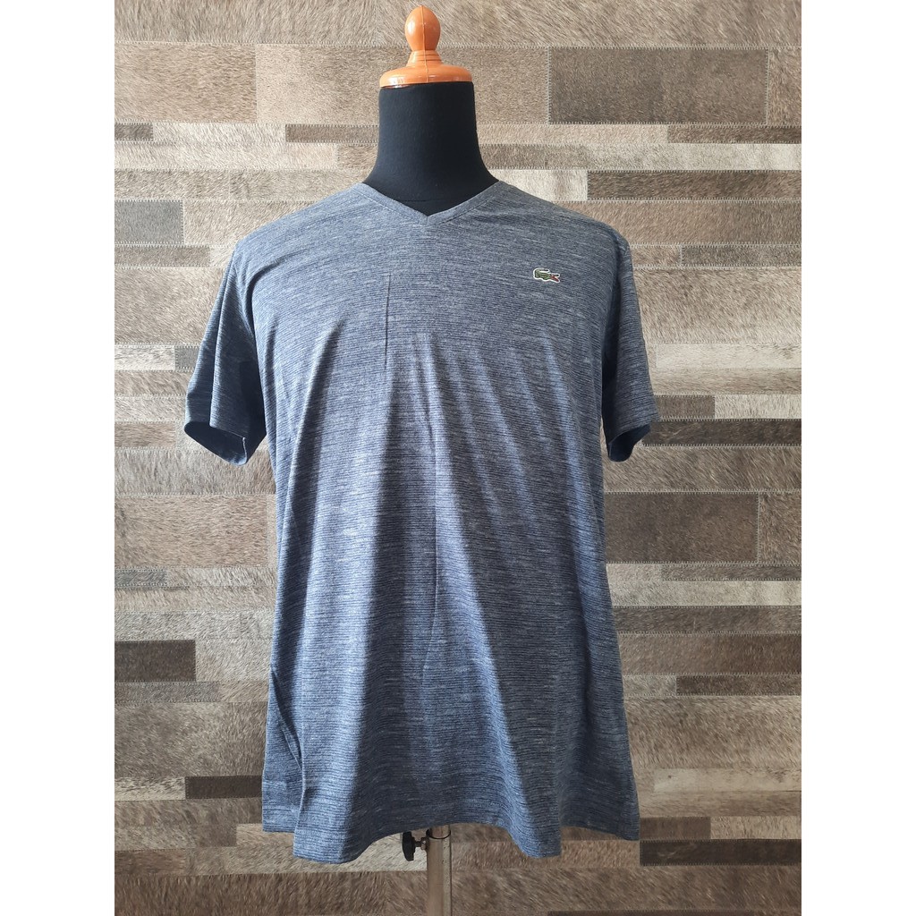 KAOS OBLONG V-NECK PRIA LACOSTE // KAOS PRIA // KAOS LACOSTE PRIA // KAOS V-NECK PRIA