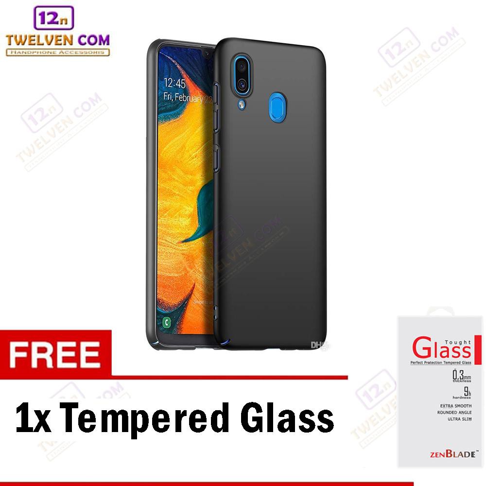 Case Ultra Slim Matte For Samsung A20 - Free Tempered Glass