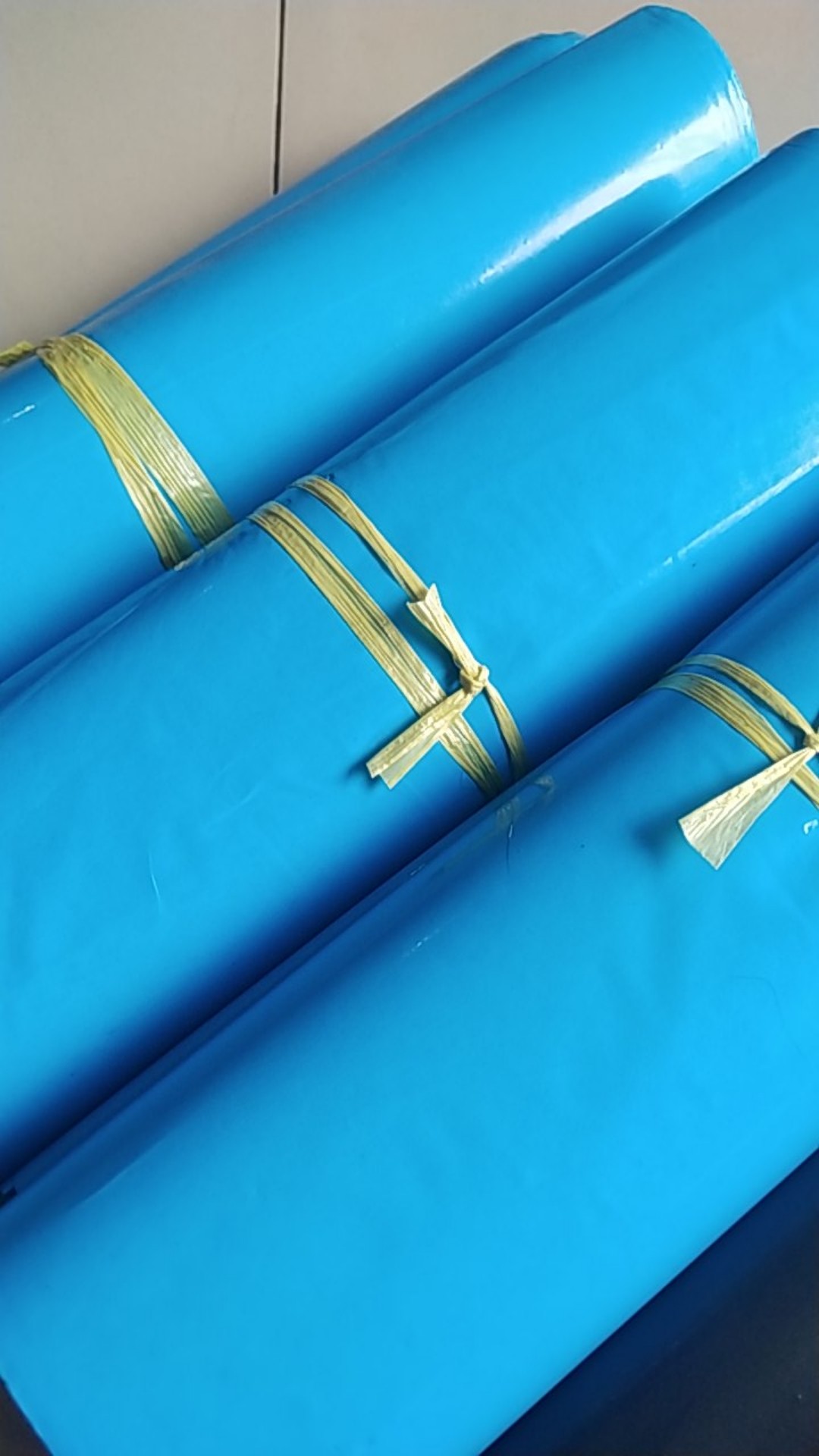 Plastik Packing Polymailer Hitam, Biru Langit, Orange Ukuran 17x30, 20x30, 25x35, 28x42, Dan 35x45