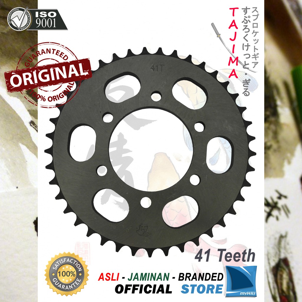 Gigi Tarik 36T ~ 42T KAWASAKI Ninja Gir Belakang - Rear Sprocket Gear TAJIMA