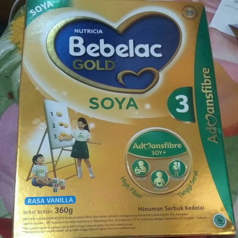 bebelac Gold 3 soya 360gr