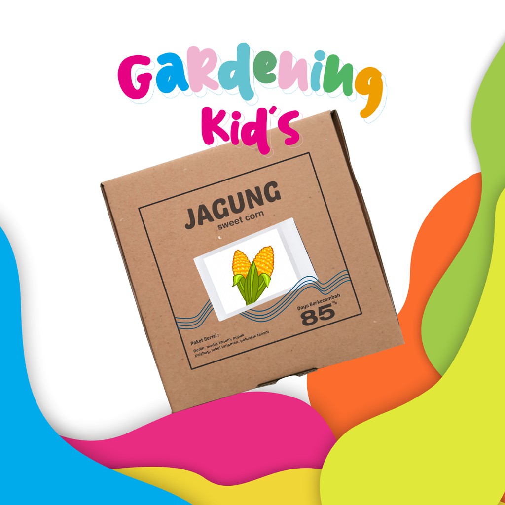 Paket Langsung Tanam - Gardening Kit for Kids - Benih Jagung Manis Sweet Corn - Kids Activity - Edukasi untuk Anak