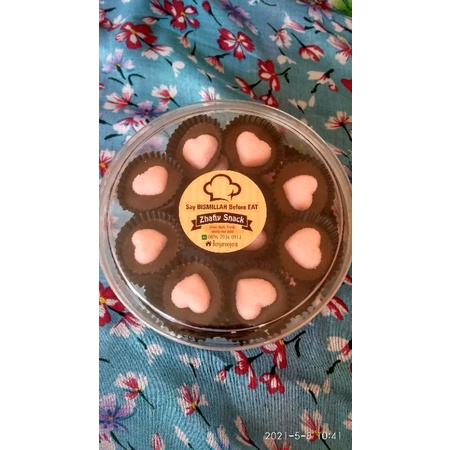 

coklat springkel,choco yupi zhafiy snack,kemasan toples 500gram