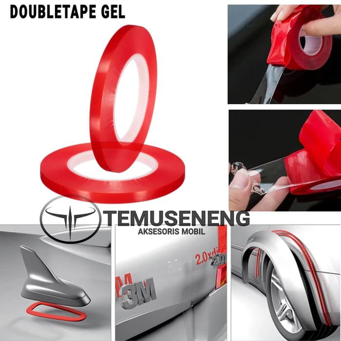 

6Mm Doubletape Gel Bening Transparan Double Dobel Tape Selotip Plester