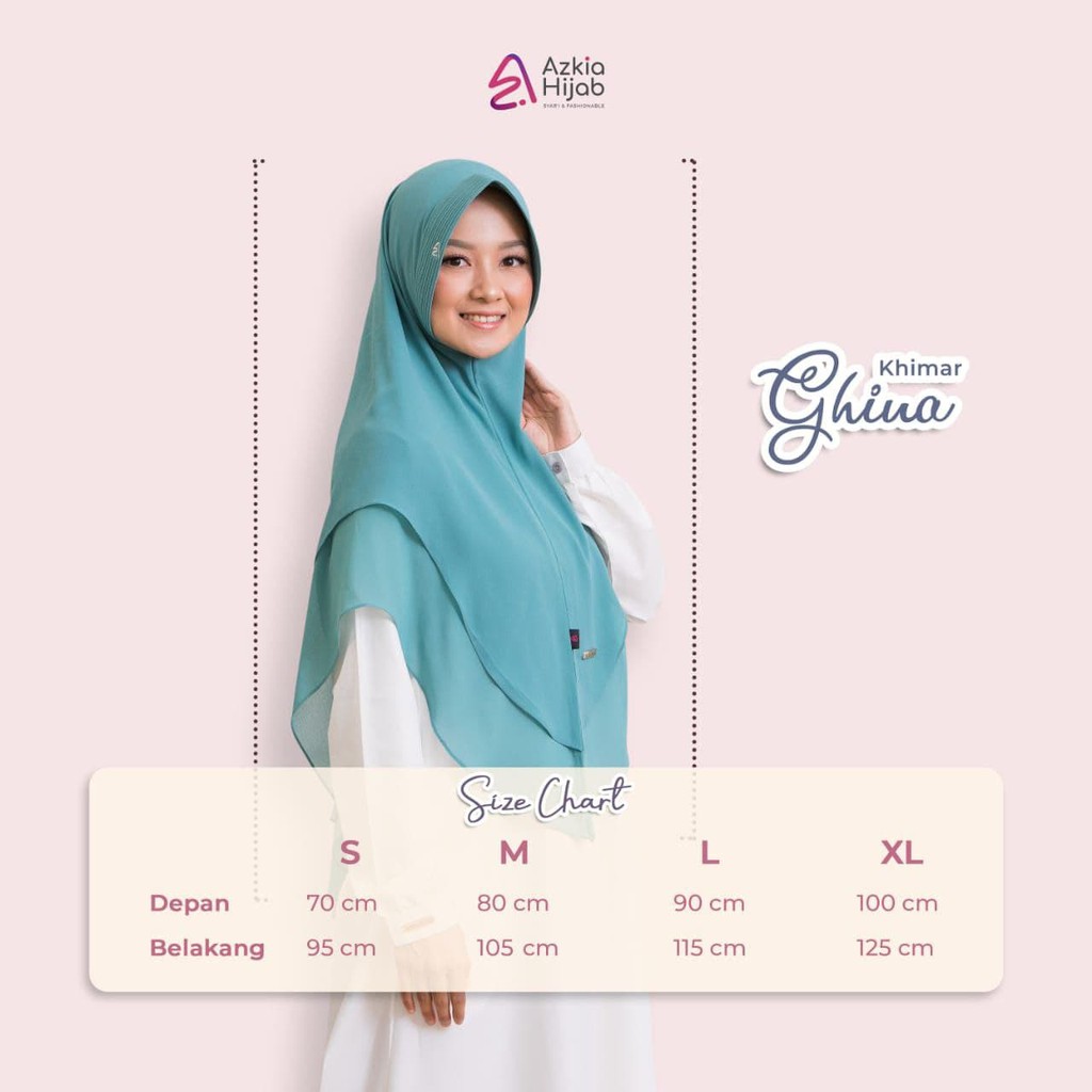 Khimar Gina Mommy Size L - Azkia Hijab