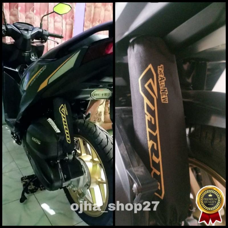 sarung shock breaker / cover shock breaker belakang motor Vario 160